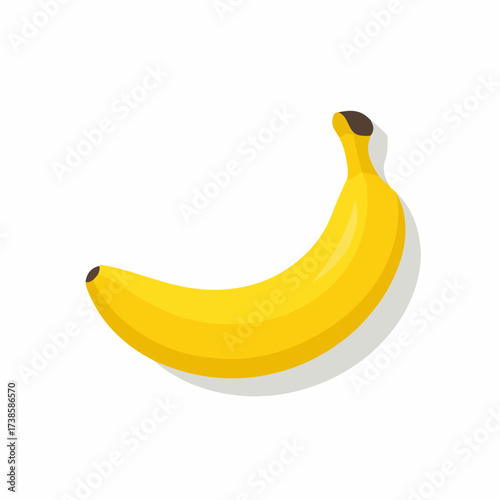 Minimalistic Banana Vector Icon Design Element