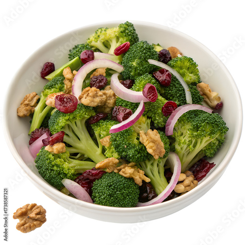 Broccoli Salad on transparent background
