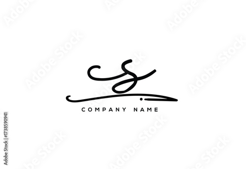 CR Luxury Elegant Signature Style Cursive Script Logo Design for Branding and Identity.