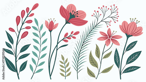 
Hand-painted watercolour abstract shapes in handmade style, artistic blobs in soft tones, isolated vector element 