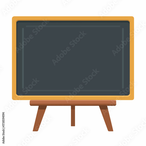 Educational blackboard flat vector icon design