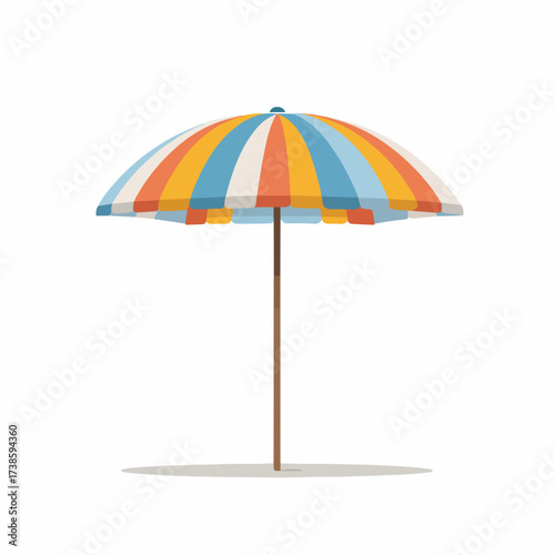 Sleek Beach Umbrella Icon