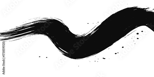 Black silhouette horse vector illustration with grunge ink splash design symbol art print