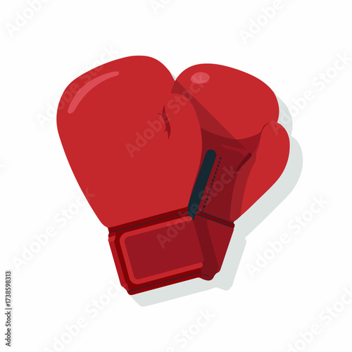Boxing Gloves Vector Icon Illustration