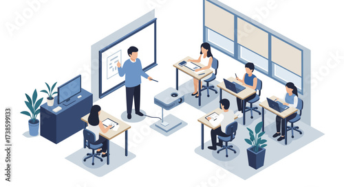 Innovative classroom learning with interactive technology and engaged students