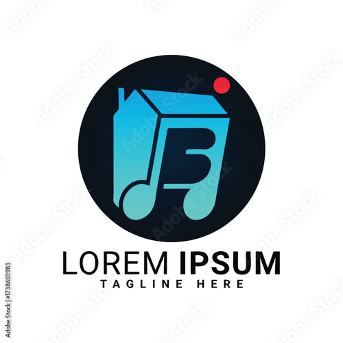 logo, house, business, icon, company, vector, design, symbol, sign, building, home, illustration, Music logo , text logo 