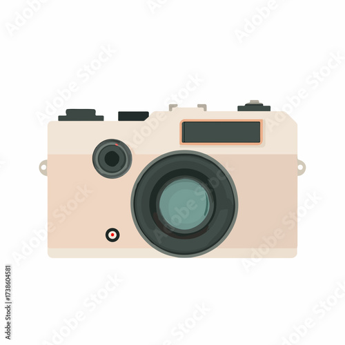 Camera Icon in Flat Vector Style