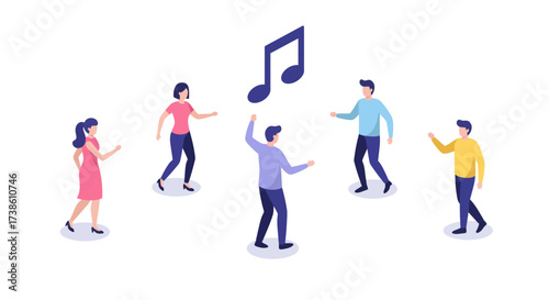 Modern kitchen microwave in isometric style for home appliance design