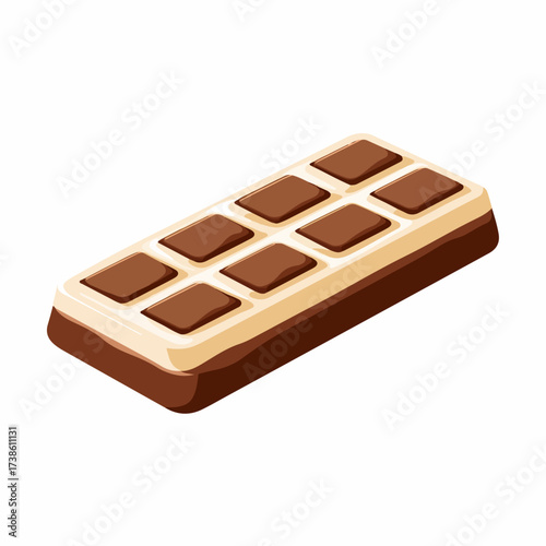 Chocolate Bar Classic Flat Vector Icon