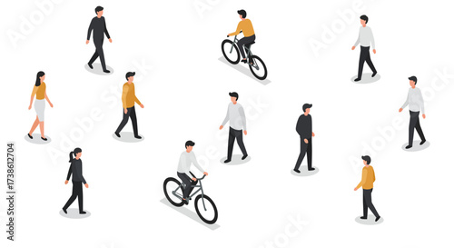 Minimalist isometric cloud with falling rain drops