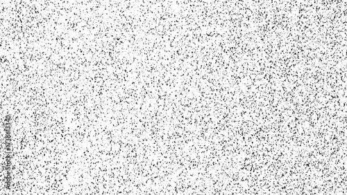 Black grain texture or dot noise effect on white background for graphic design. Abstract stipple texture concept.