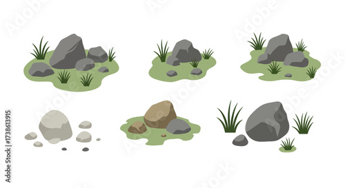 Isometric choir singers with religious symbols and decorations