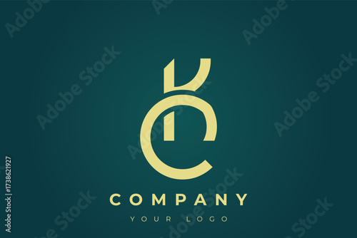 CK Modern Golden Logo