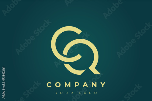 CQ Modern Golden Logo
