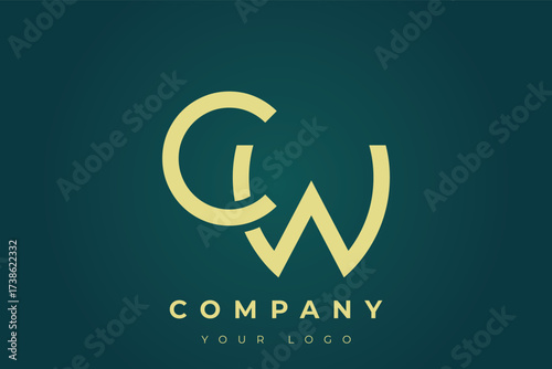 CW Modern Golden Logo