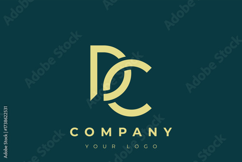 DC Modern Golden Logo