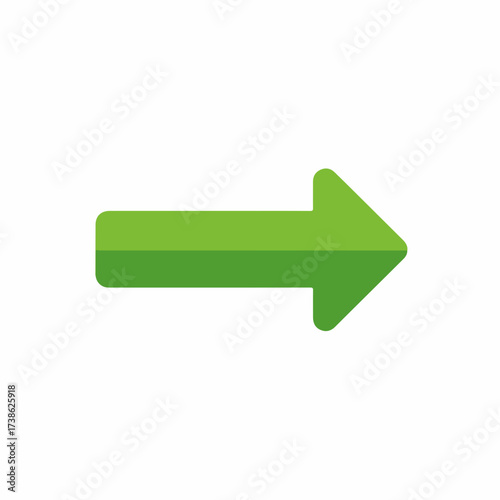 Sleek Download Arrow Icon in Flat Style