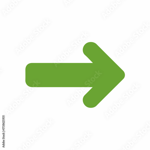 Sleek Download Arrow Flat Vector Icon