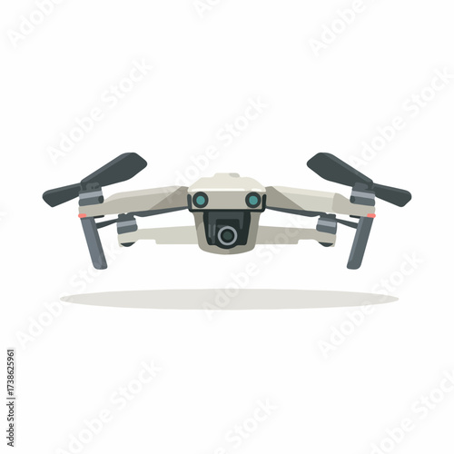 Modern Drone Object Illustration Icon Design
