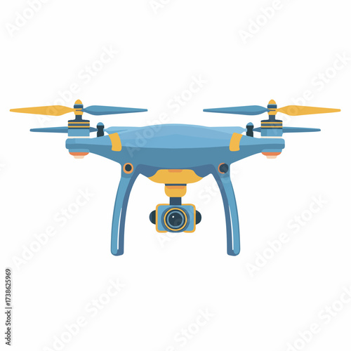 Minimal Drone Icon in Flat Style