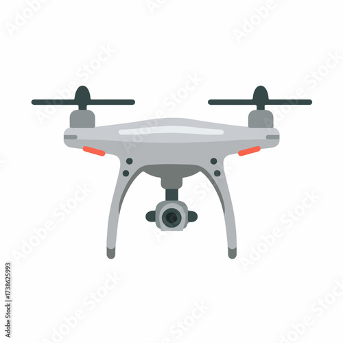 Drone silhouette icon in clean design
