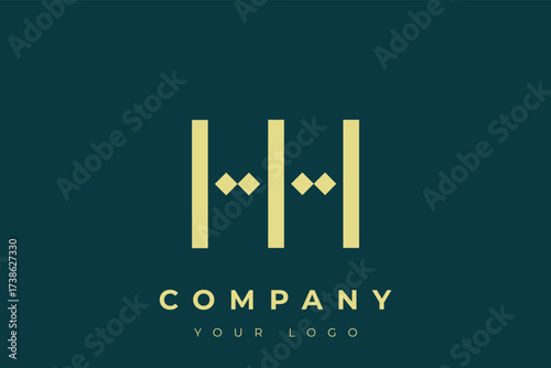 HH Modern Golden Logo
