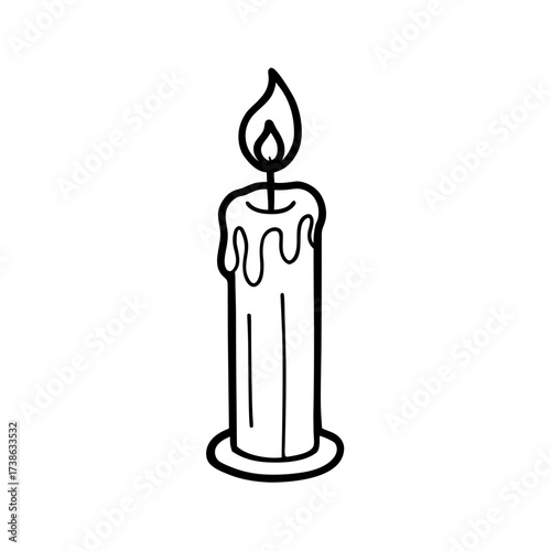 Simple hand drawn black and white illustration vector graphic scalable icon design