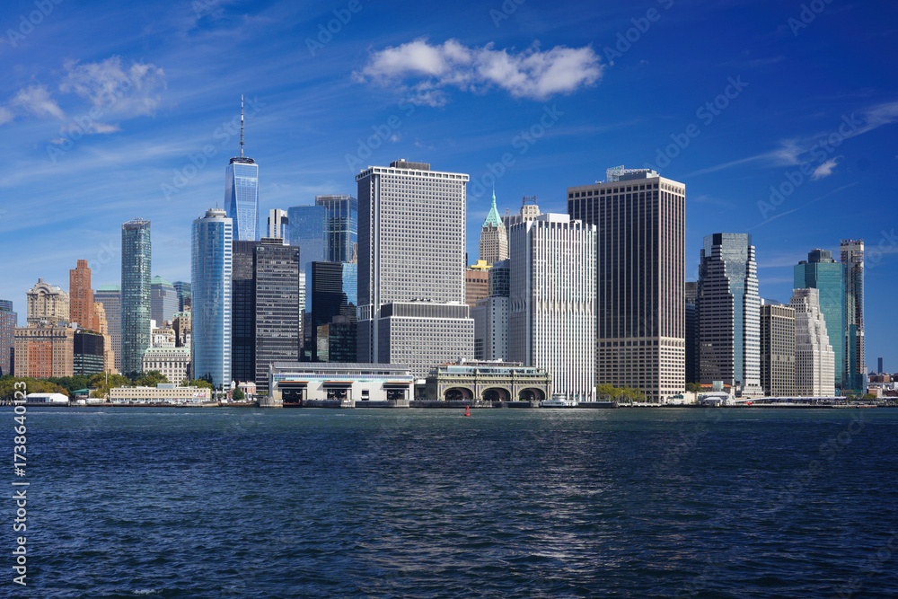 Fototapeta premium View of Manhattan from Governors Island.