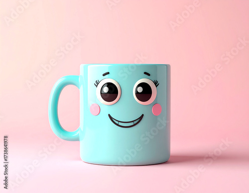 笑顔のコーヒーマグ – キュートで遊び心あるデザイン