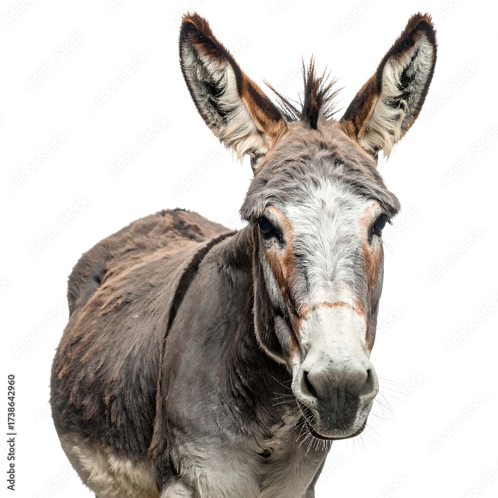 Obraz premium Donkey portrait close-up
