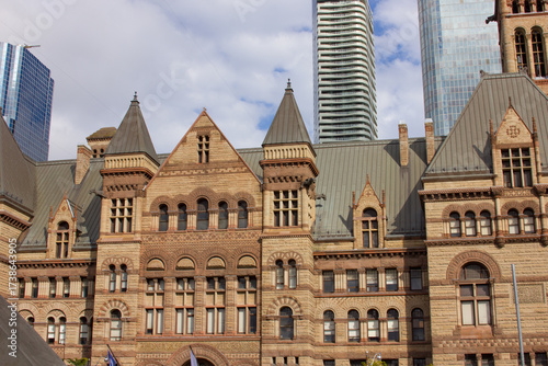 Beautiful old houses somewhere in Toronto in Canada
