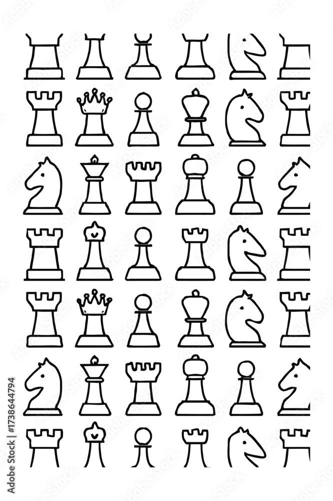 Fototapeta premium vector set of hand-drawn web and business icons