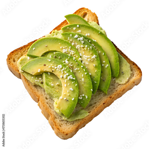 Avocado Toast on transparent background