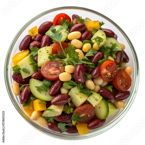 Bean Salad on transparent background