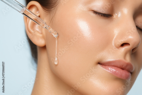 Collagen boost serum drop skincare glowing skin facial oil hydration smooth complexion luminous healthy skin