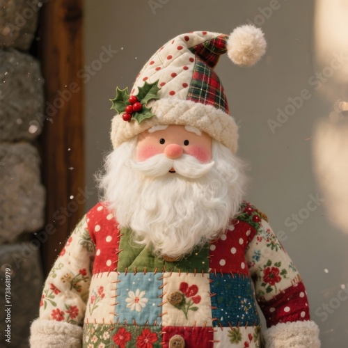 Bring Cheer to Your Home This Holiday Season with Festive Santa Figurines and Joyful Christmas Decorations Amidst the Glimmering Snow