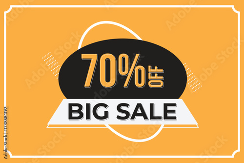 70% off ig sale tag design, new modern tag vector