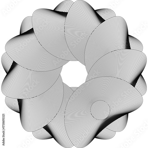 Modern geometric design with abstract shapes and vibrant colors / Diseño geométrico moderno con formas abstractas y colores vibrantes / Modernes geometrisches Design mit abstrakten Formen und lebendig