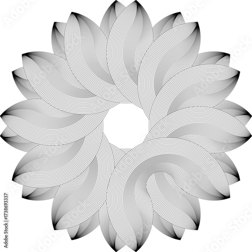 Modern geometric design with abstract shapes and vibrant colors / Diseño geométrico moderno con formas abstractas y colores vibrantes / Modernes geometrisches Design mit abstrakten Formen und lebendig