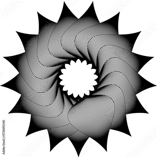 Modern geometric design with abstract shapes and vibrant colors / Diseño geométrico moderno con formas abstractas y colores vibrantes / Modernes geometrisches Design mit abstrakten Formen und lebendig