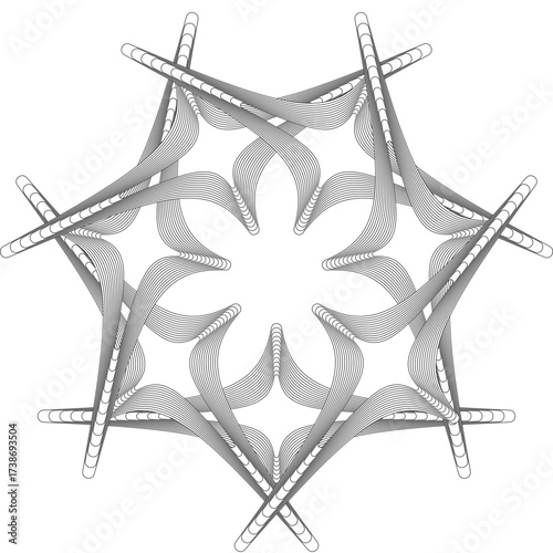 Modern geometric design with abstract shapes and vibrant colors / Diseño geométrico moderno con formas abstractas y colores vibrantes / Modernes geometrisches Design mit abstrakten Formen und lebendig