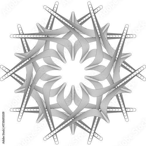 Modern geometric design with abstract shapes and vibrant colors / Diseño geométrico moderno con formas abstractas y colores vibrantes / Modernes geometrisches Design mit abstrakten Formen und lebendig