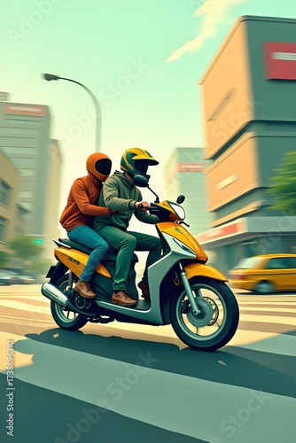 AI Generative. Online Ride-Hailing and Scooter Taxi Service App. 21