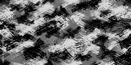 Camouflage background. Seamless pattern.Vector. 迷彩パターン テクスチャ 背景素材