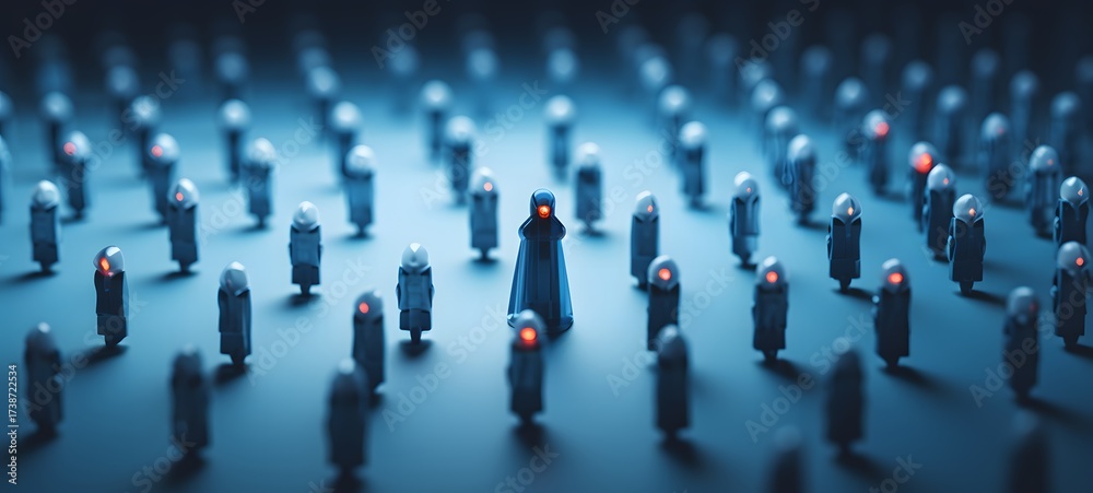 Fototapeta premium Tiny figures from life cleric ,generative AI