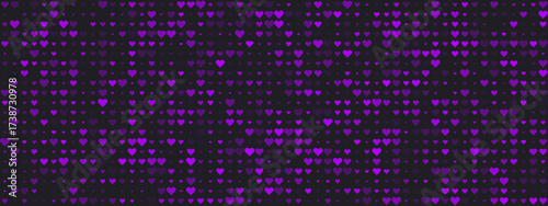 Colorful Heart Pattern Background for Digital Art and Design Projects