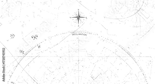 Constellation Map Sketch. Star Pattern Illustration With Celestial Navigation Drawing
