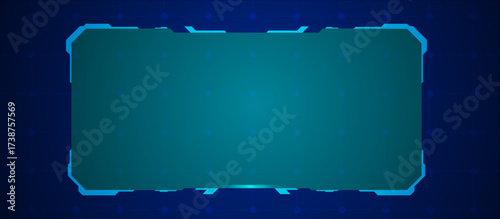 Digital HUD Technology Menu UI Elements