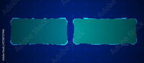 Digital HUD UI Panel Vector Collection