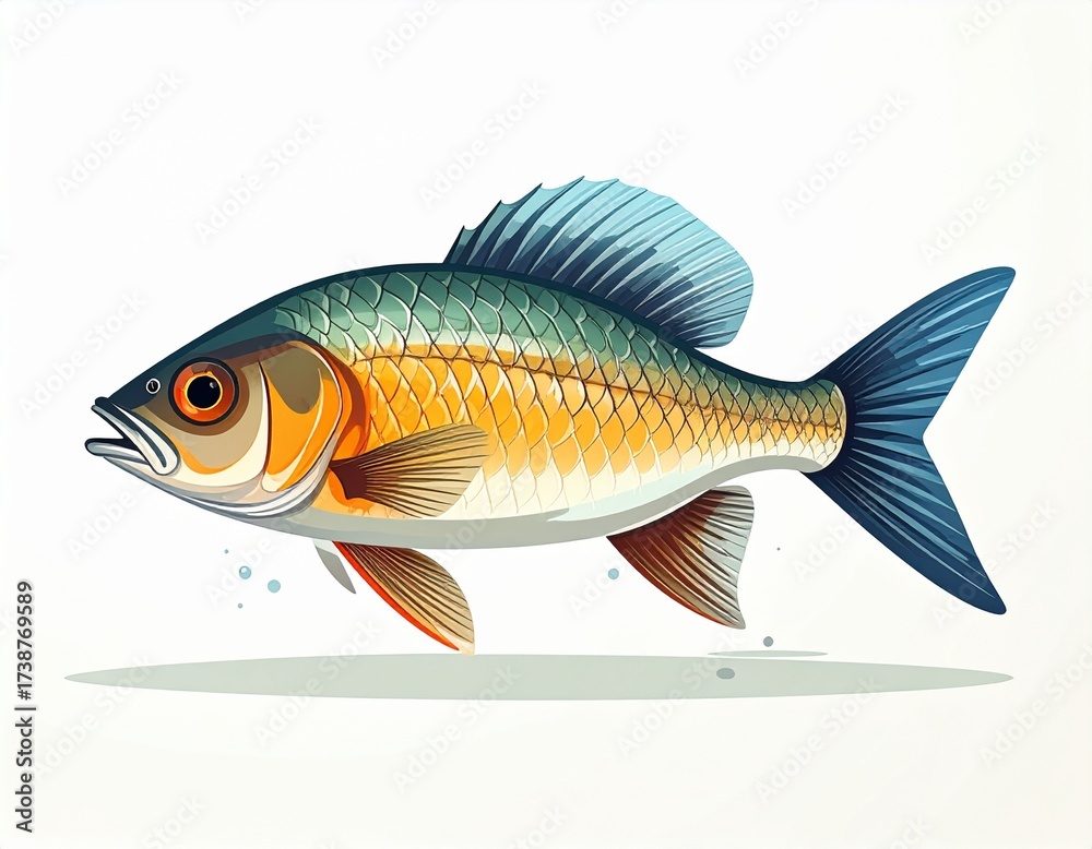 Fototapeta premium 魚 イラスト